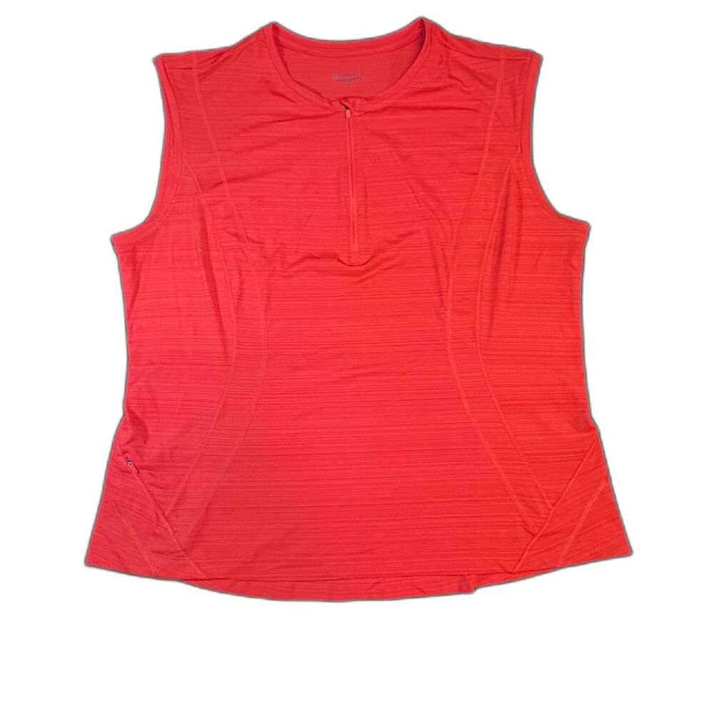 Athleta Pacifica Illume UPF Fitted Tank Poppy Orange 1X